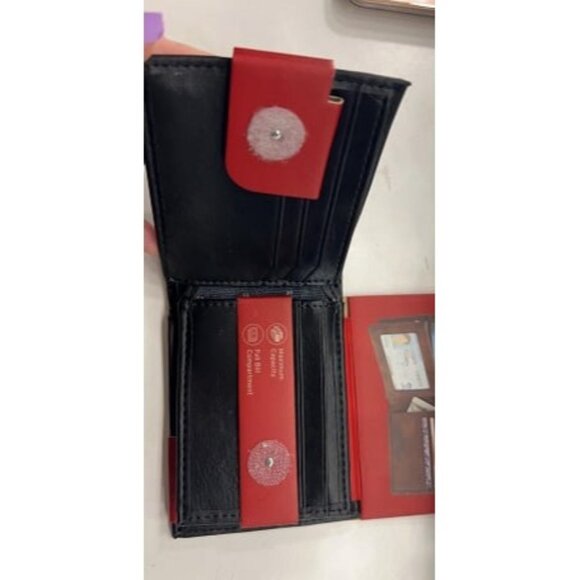 New Men's Extra Capacity Slimfold Wallet with Multiple Card Slots and ID Window - Picture 2 of 3